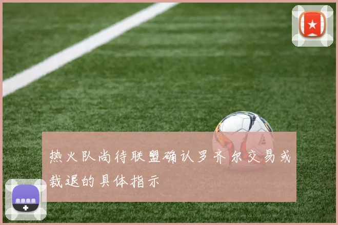 热火队尚待联盟确认罗齐尔交易或裁退的具体指示